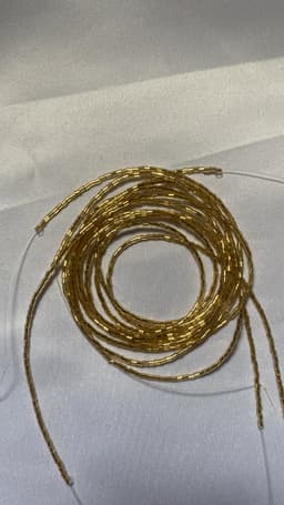 Tiny glass waistbead